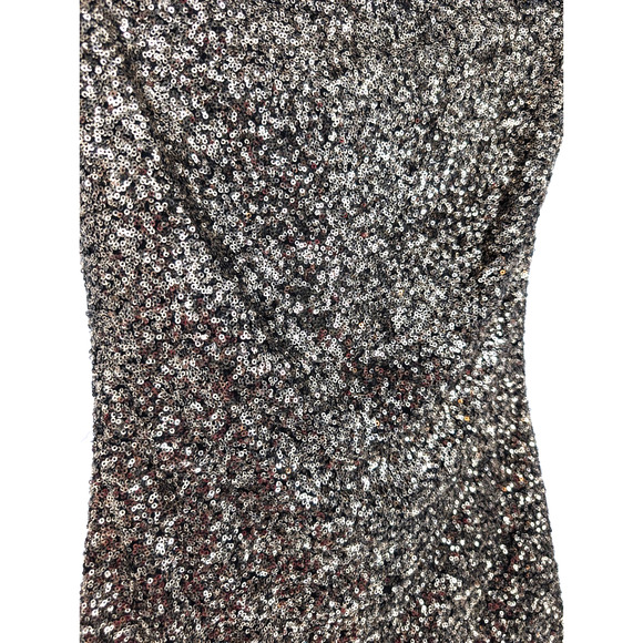 Minkpink Gold Sequin Sparkly Bodycon Glam Club Puff Shoulder Mini Dress Small - Picture 5 of 10